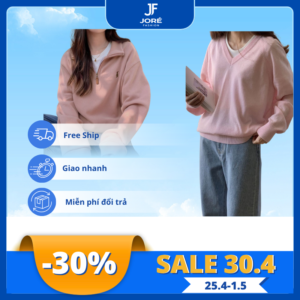 Áo Hoodie Nữ Unisex JORÉ Form Rộng Basic – Phong Cách Hàn Quốc