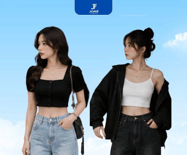Áo Croptop Nữ Basic - Ảnh 4