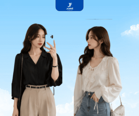 Áo kiểu nữ đẹp phối nhiều phong cách