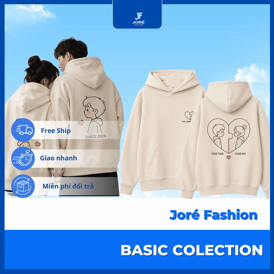 Áo Hoodie Couple Hàn Quốc